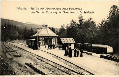 CPA AK LA SCHLUCHT Station du tram de Gerardmer TRAM VAPEUR (977339)