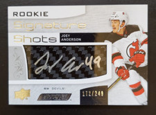 2018-19 Engrained Joey Anderson Signature Shots Rookie Auto RC 172/249 Devils