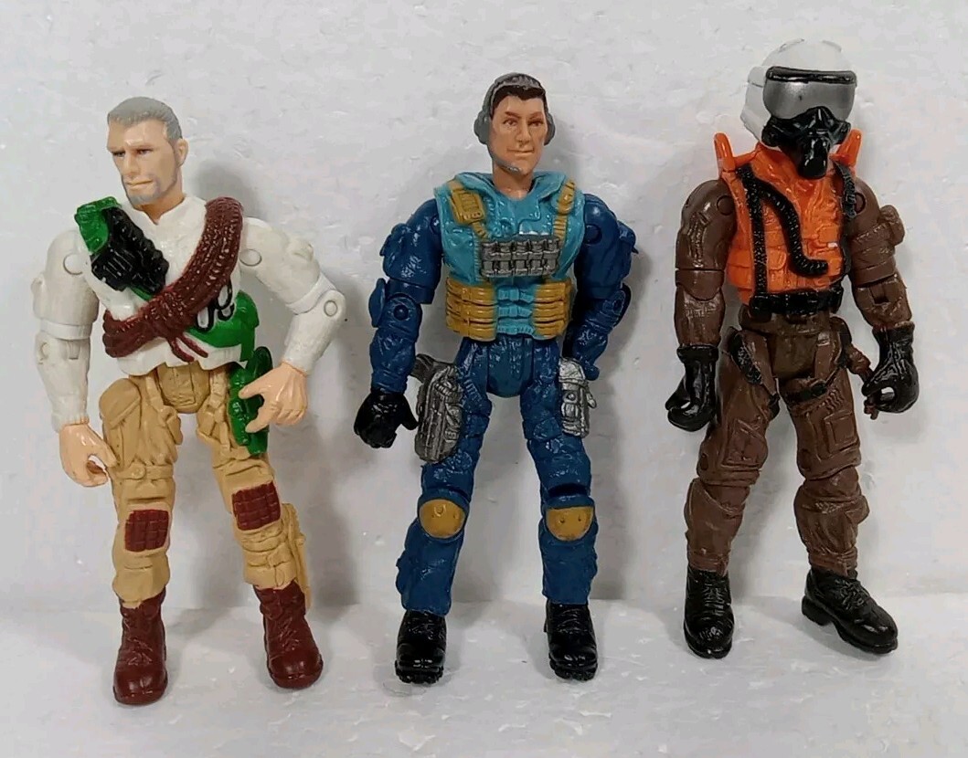 3 LANARD Action Figures CORPS Elite all Approx 4