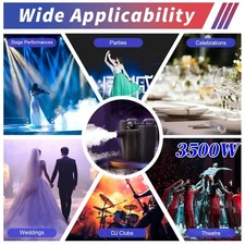 3500W Low Smoke Lying Laying Dry Ice Effect Ground Fog Machine with Nozzle &Tube