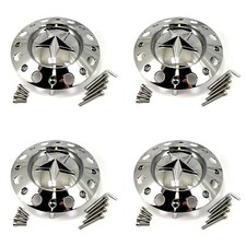 4 Xd Series Chrome Wheel Center Caps For 8l Xd775 Rockstar Xd775 Rockstar Dually