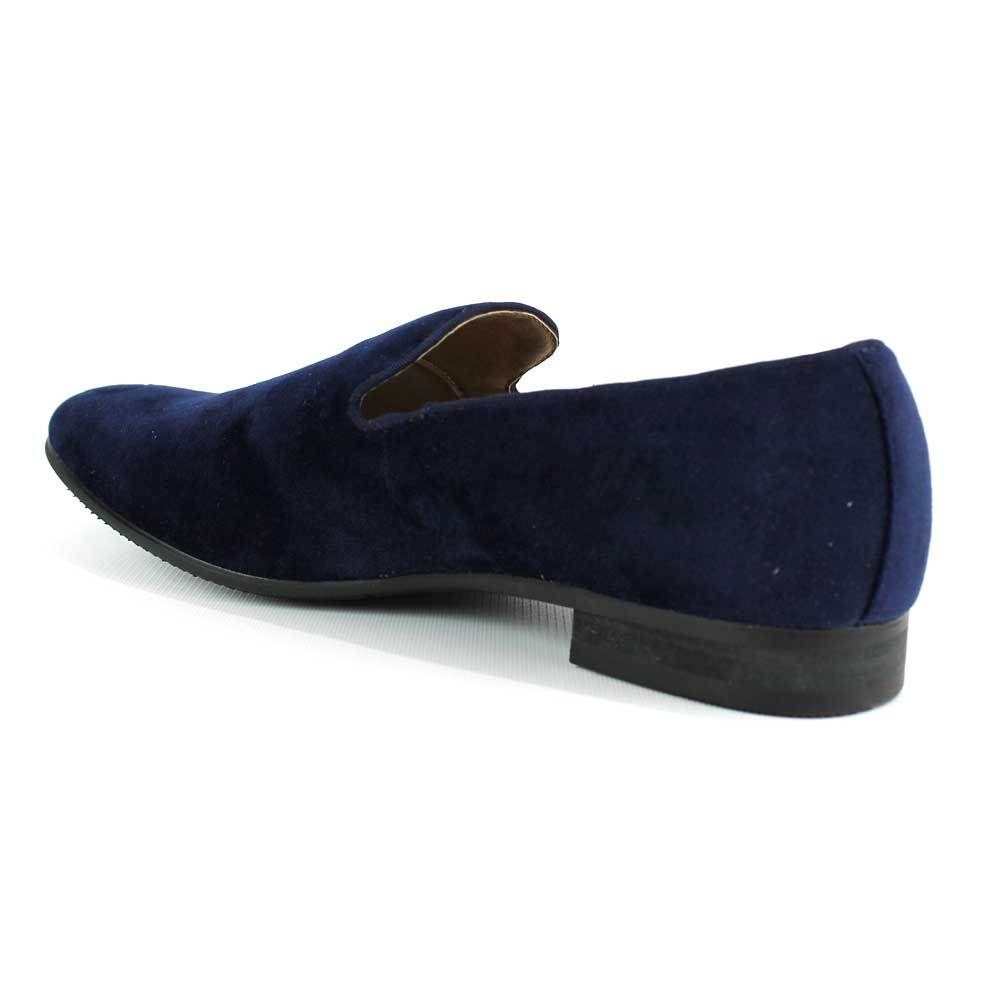 blue velvet dress shoes men Men's Brad Velvet Loafer In Royal Blue