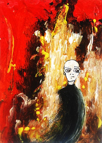 ACEO Original Collectible ART Figurative Expressive Abstract Outsider Art