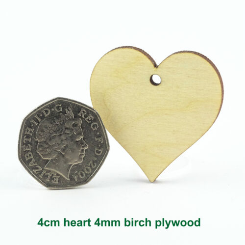 Wooden & MDF hearts stars and luggage tags. Craft shapes blanks and cut outs - Picture 5 of 37