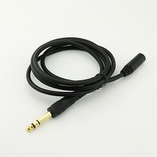 1x Gold Plated 1/4" 6.35mm Male to 3.5mm Female Stereo Headphone TRS Cable 5ft