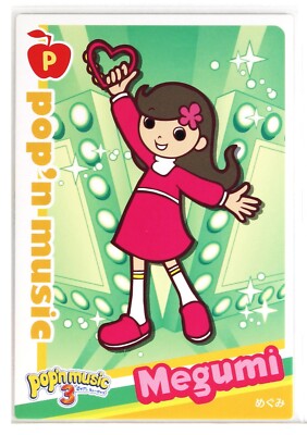 Pop'n Music Card PC19N007 Megumi KONAMI Japan Game Character | eBay
