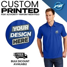 Custom Printed Mens Custom Polo Shirt Monogram Polo Shirt, Dad Personalized Gift