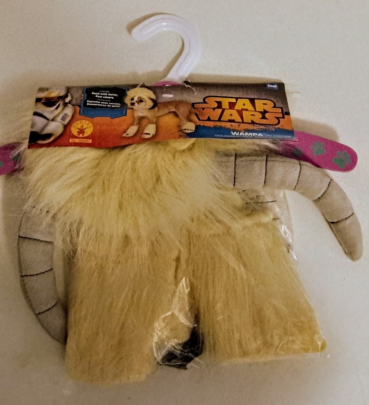 RUBIES STAR WARS WAMPA PET PARTY APPAREL COSPLAY HALLOWEEN 5 PIECE SZ S NEW