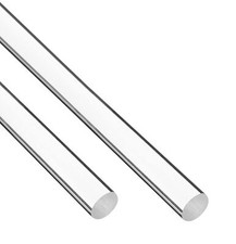 2pcs 1"Dia x 24"L Clear Acrylic Lucite Rod Dowel for DIY Projects Crafts Curt...