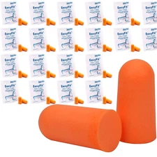 20 Pairs Disposable PU Soft Foam Ear Plugs Noise Reduction Cancelling Sleep Bulk