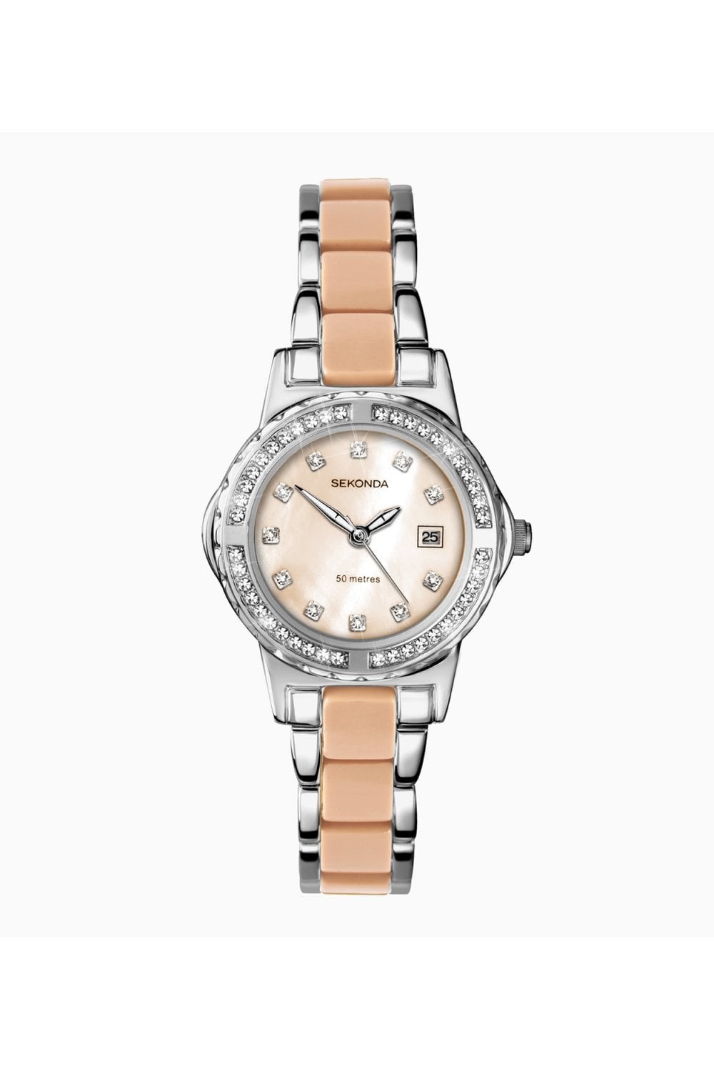 Sekonda Ladies Silver-Tone Alloy 28mm Dress Watch 2893