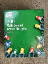 Home Accents Holiday 200 Count Multi-Colored Dome LED Lights