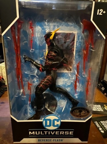 DC Multiverse New 52 REVERSE FLASH PLATINUM CHASE EDITION McFarlane Toys 2024 - Picture 2 of 5