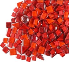 1.1 LB Irregular Crystal Mosaic Tiles,Small Particle Color Decal Crystal Glas...
