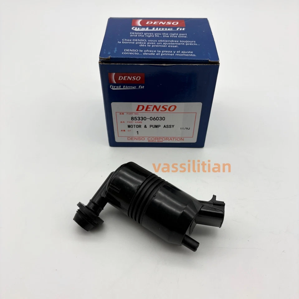 DENSO Windshield Wiper Washer Motor Pump 85330-06030 for Toyota Avalon Corolla Foto 3 de 4