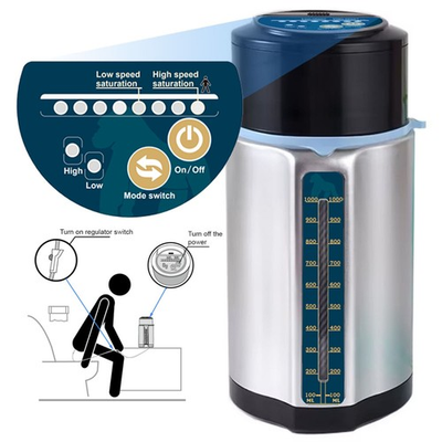 #ad 1L Portable Electric Stainless Enema Bucket Smart Water Flow amp; Pressure Control $169.98