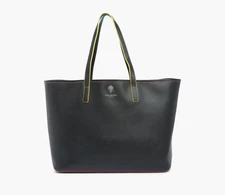 Kurt Geiger Richmond Shopper Tote Bag Black Rainbow Handle