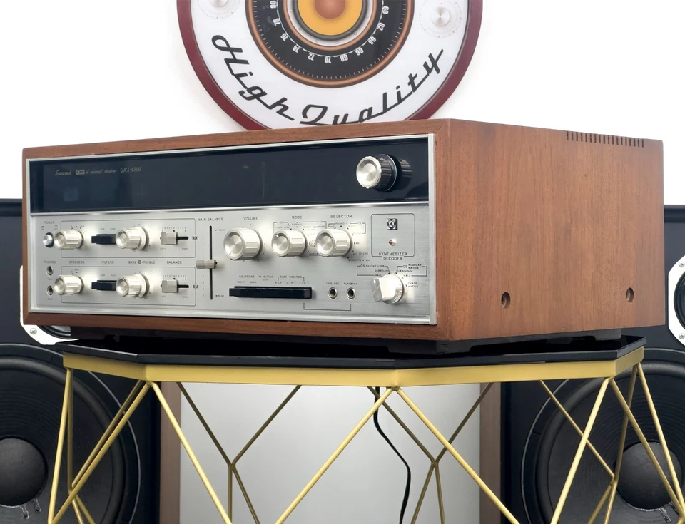 SERVICED SANSUI QRX-6500 RECEIVER – 4-CHANNEL POWER– 1 YEAR WARRANTY - Image 2 of 4