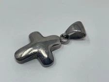 Silpada Sterling Silver 925 Puffy Cross Pendant Signed