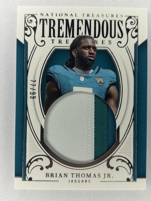 Brian Thomas Jr 2025 Panini National Treasures Tremendous Treasures #TT-BTJ /99