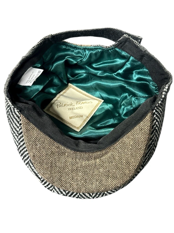 De Colección Patrick Francis IRLANDA Patchwork Tweed Nudo Celta Newsboy Sombrero Gorra Med Foto 2 de 4