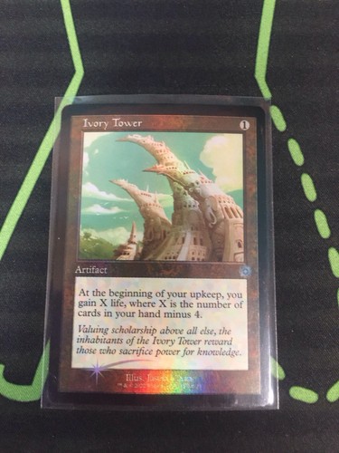 MTG Magic The Gathering Ivory Tower Foil Retro Frame Artifact Commander