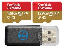 SanDisk 128GB Extreme 2 Pack MicroSDXC Memory Card Works with GoPro Action ...