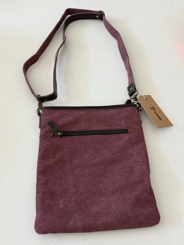 Ann Goti Umhängetasche Western Azteken Gobelin Leder Canvas Boho NEU - Bild 2 von 9