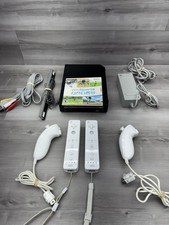 Nintendo Wii Console RVL 101 Complete System Bundle w/ Wii Sports CIB Wii Motes