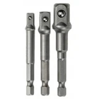 Socket Bit Adapter Drill Nut Driver Extension Bar Tool Hex Set 1/2"  1/4" 3/8"