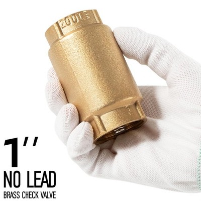 1'' No-Lead Brass Check Valve with Backflow Preventer, CVNL100 700 Series