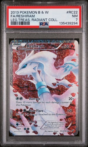 Reshiram graded PSA 7 for sale on eBay