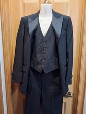 Men's Lord West Black Tuxedo 3 Piece Set Size 40 R