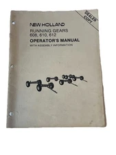 New Holland Running Gears Operators Manual 608 610 612 Dealer Copy Assembly