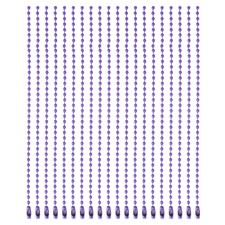 Ball Bead Chains, 5.9 Inch, Purple 60 Pcs , Dog Tag Chain Keychain