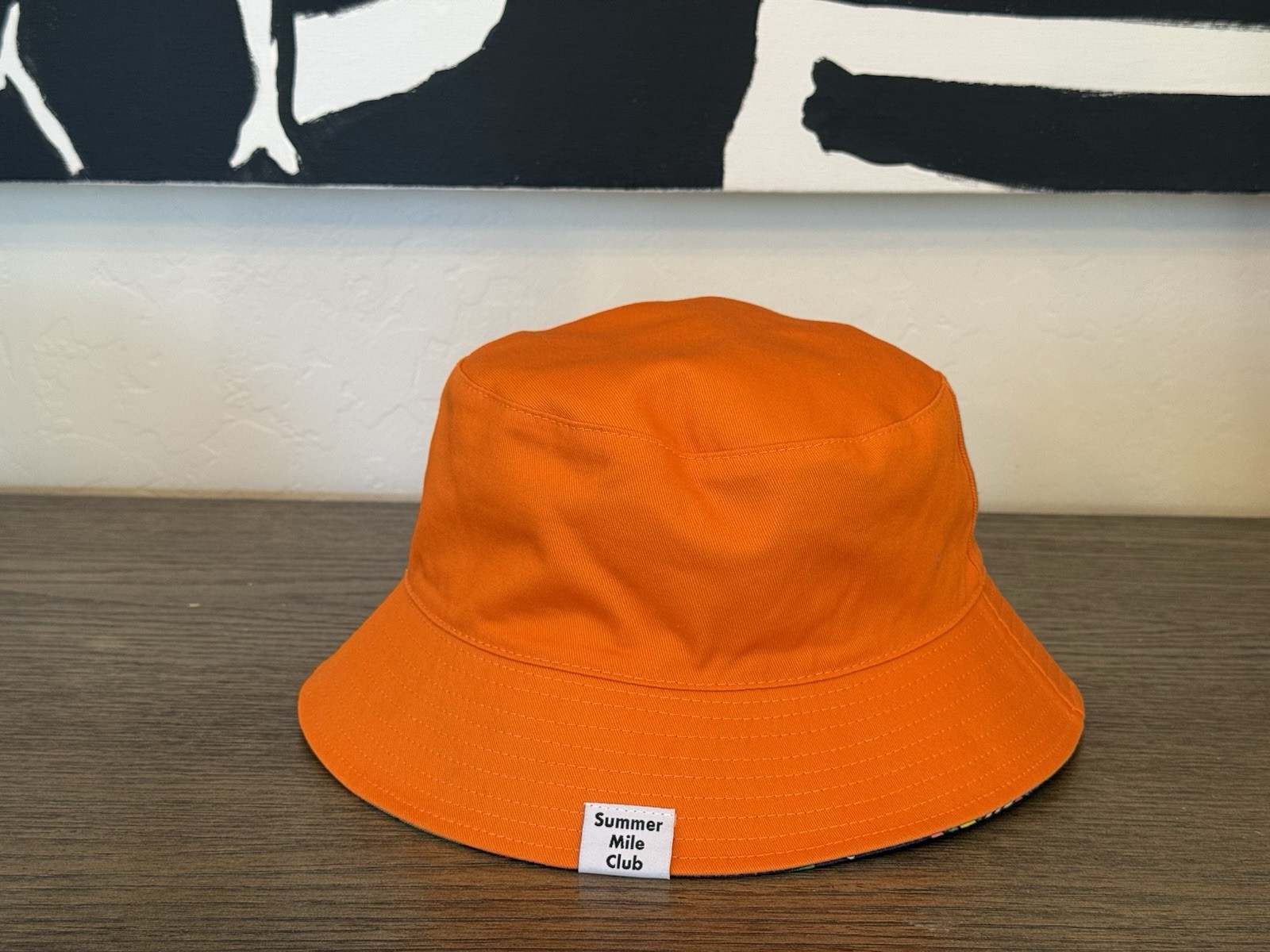 Hoka Running Shoes Summer Mile Club Reversible Orange Bucket Hat - BRAND NEW! image 3