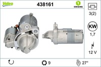 Anlasser Starter Valeo Origins - NEW O.E. Technologie 438161 FüR Audi A4 A8 A6