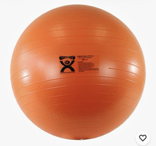 CanDo Inflatable Exercise Ball - ABS Extra Thick - Orange - 22" 55 cm 
