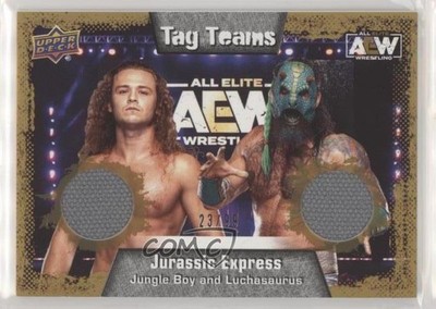 2022 AEW All Elite Wrestling 23/99 Jungle Boy Jack Perry Luchasaurus Patch 08j3