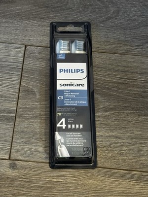 4-Pack Genuine Philips C3 Premium Plaque Control Brush Heads C3-Black-HX9044/65,