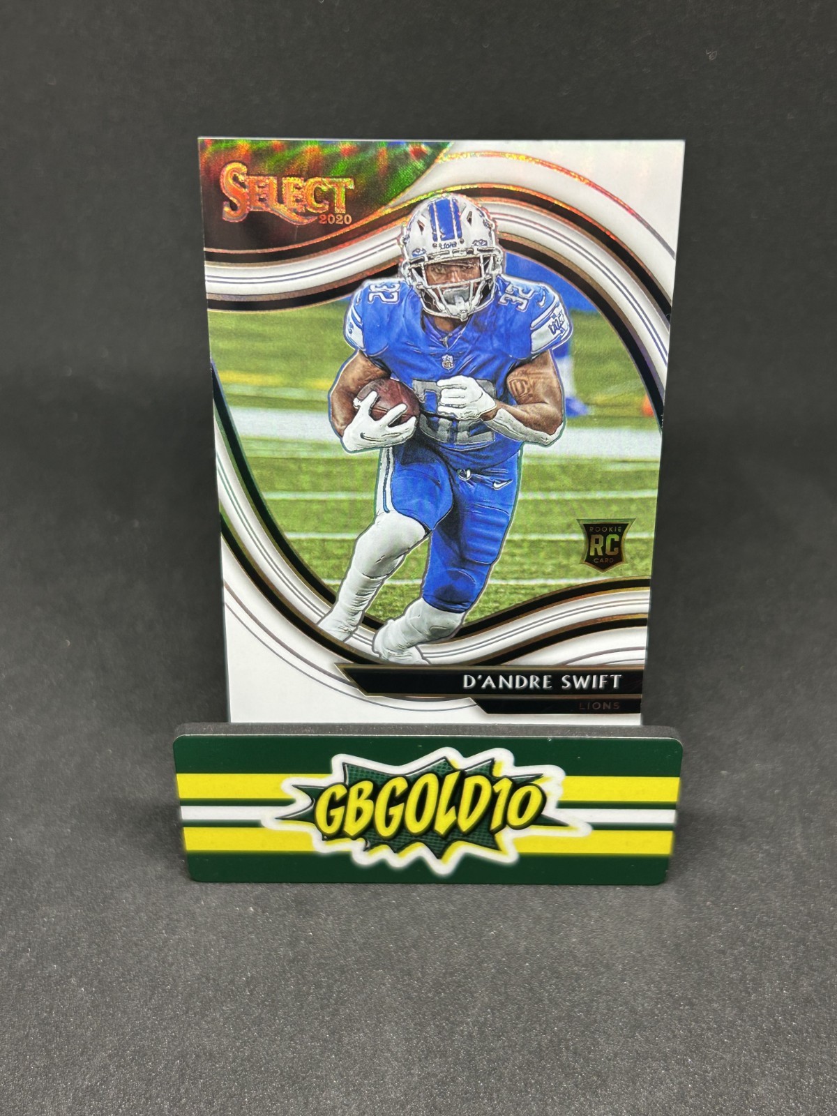 2020 Panini Select D'Andre Swift Field Level White Prizm /35 RC