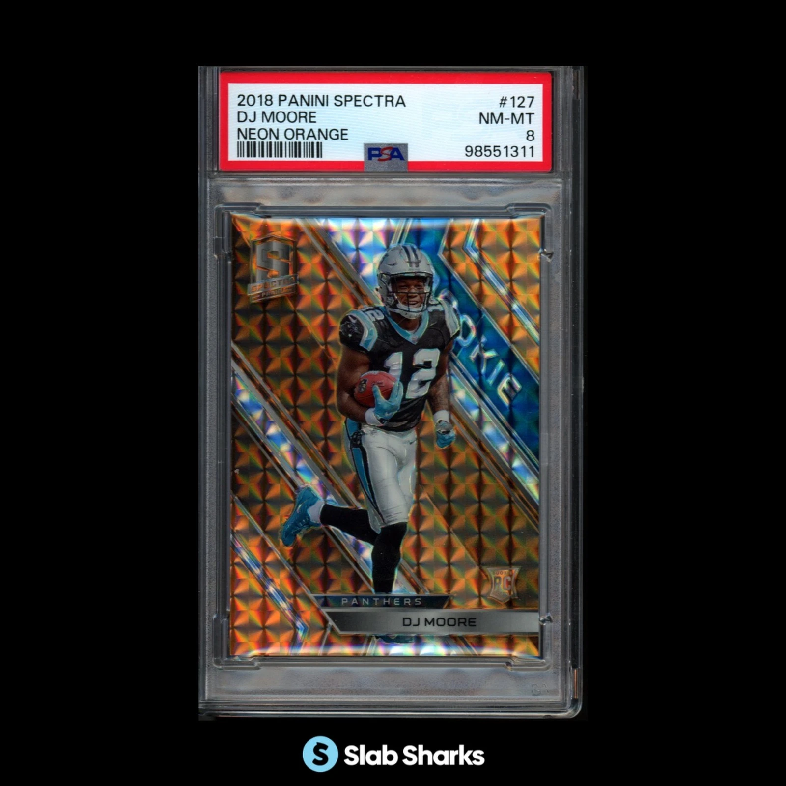 DJ Moore Panini Spectra #127 Neon Orange