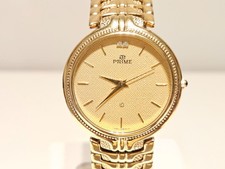 OROLOGIO VINTAGE PUBBLICITARIO S.COREA PLACCATO ORO DONNA UOMO QUARZO "PRIME"-"SAMSUNG"