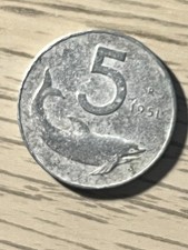 ITALIA REPUBBLICA MONETA  5 LIRE 1951