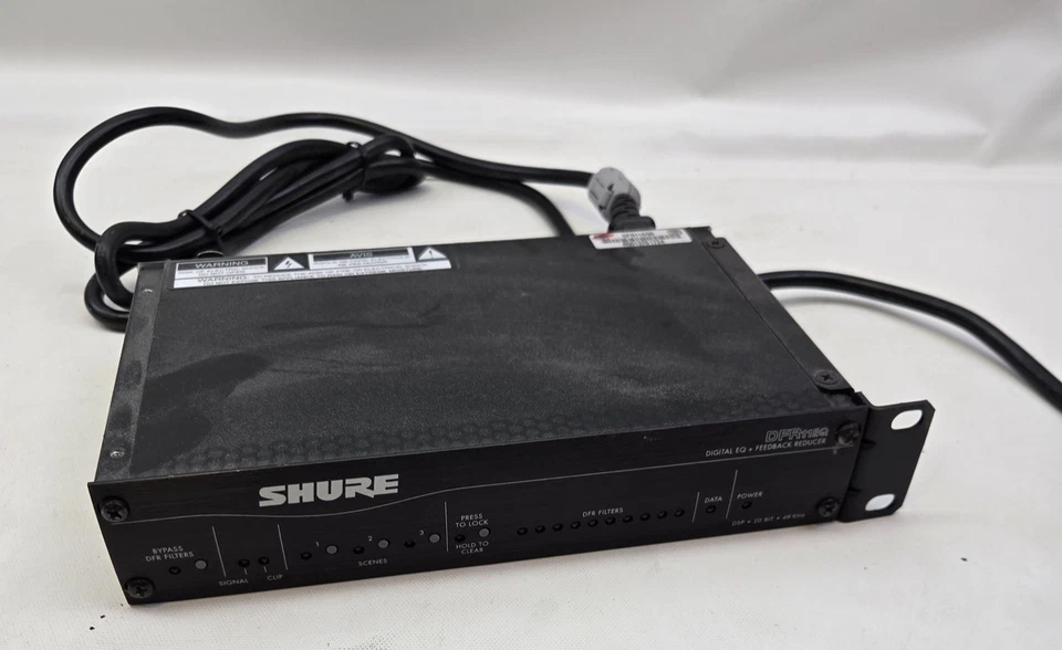 Shure DFR11EQ Digital Feedback Reducer EQ Processor Rackmount DSP XLR Made In US - Image 4 of 4