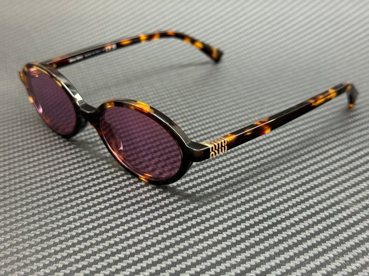 MIU MIU MU 04ZS VAU50D Havana Pink Mirror Women's 50 mm Sunglasses