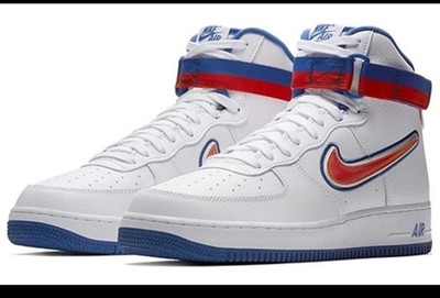Nike Air Force 1 High Sport NBA White Team Orange Game Royal AV3938-100  Knicks 