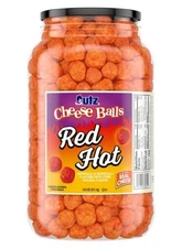 NEW! Utz Red Hot Cheese Balls, 14.5 oz Barrel, FREE EXPEDITED SHIPPING!