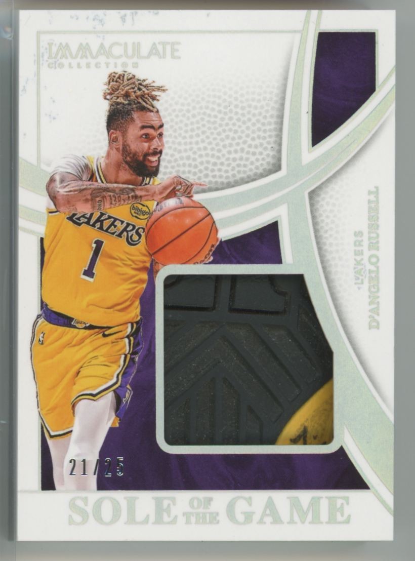 2024-25 Panini Immaculate Sole of The Game D'Angelo Russell /25 Lakers #SOG-DAR