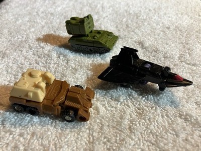 1989 Hasbro Transformers Micromastrers X3 Patrol Lot Flak Big Shot & Whisper